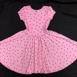 Dot Dot Smile Twirly Dress Pink Heats Summer
